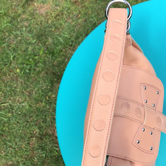 🔥Pristine Condition Marc Jacobs Studded Bow Bag Peach/Pink - Picture 9 of 13